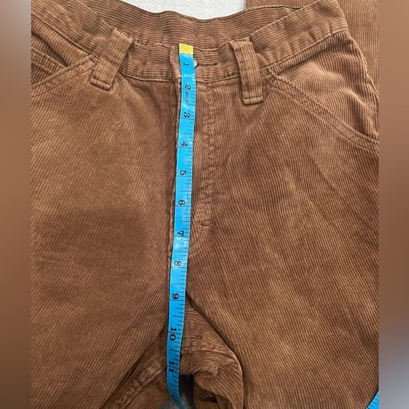 [S/Ins32”]J.Galt Brown Corduroy High Rise Wide Leg Straight Cargo Pants Women - Picture 4 of 7